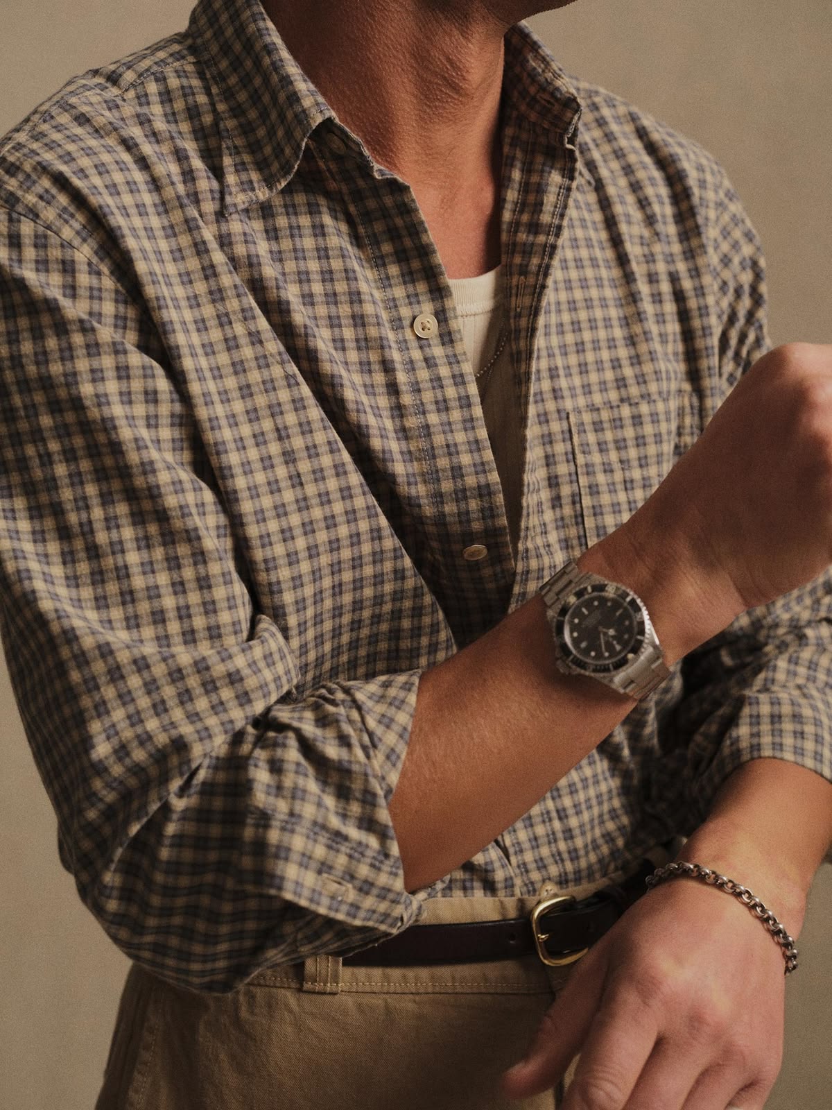 Mens long sleeve button down