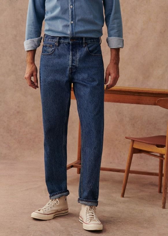 Men's straight leg denim jean