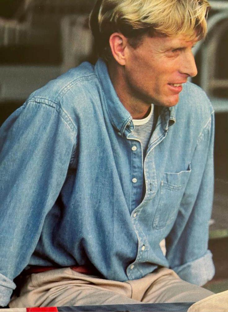 Mens long sleeve button down