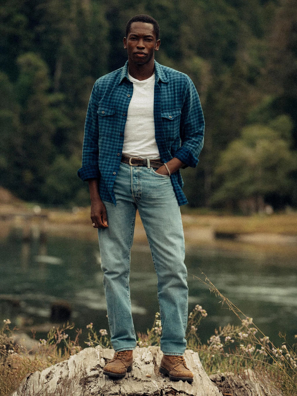 Men's straight leg denim jean