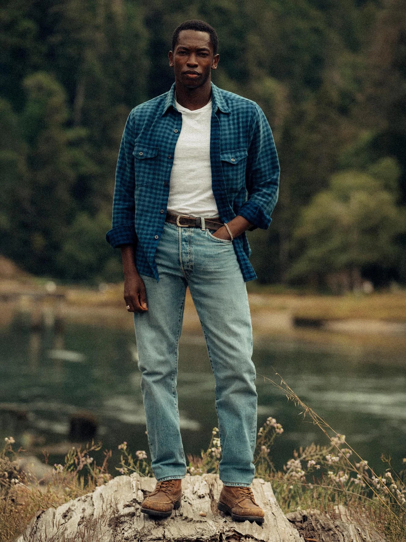 Men's straight leg denim jean
