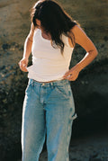 Women's rib knit tank top