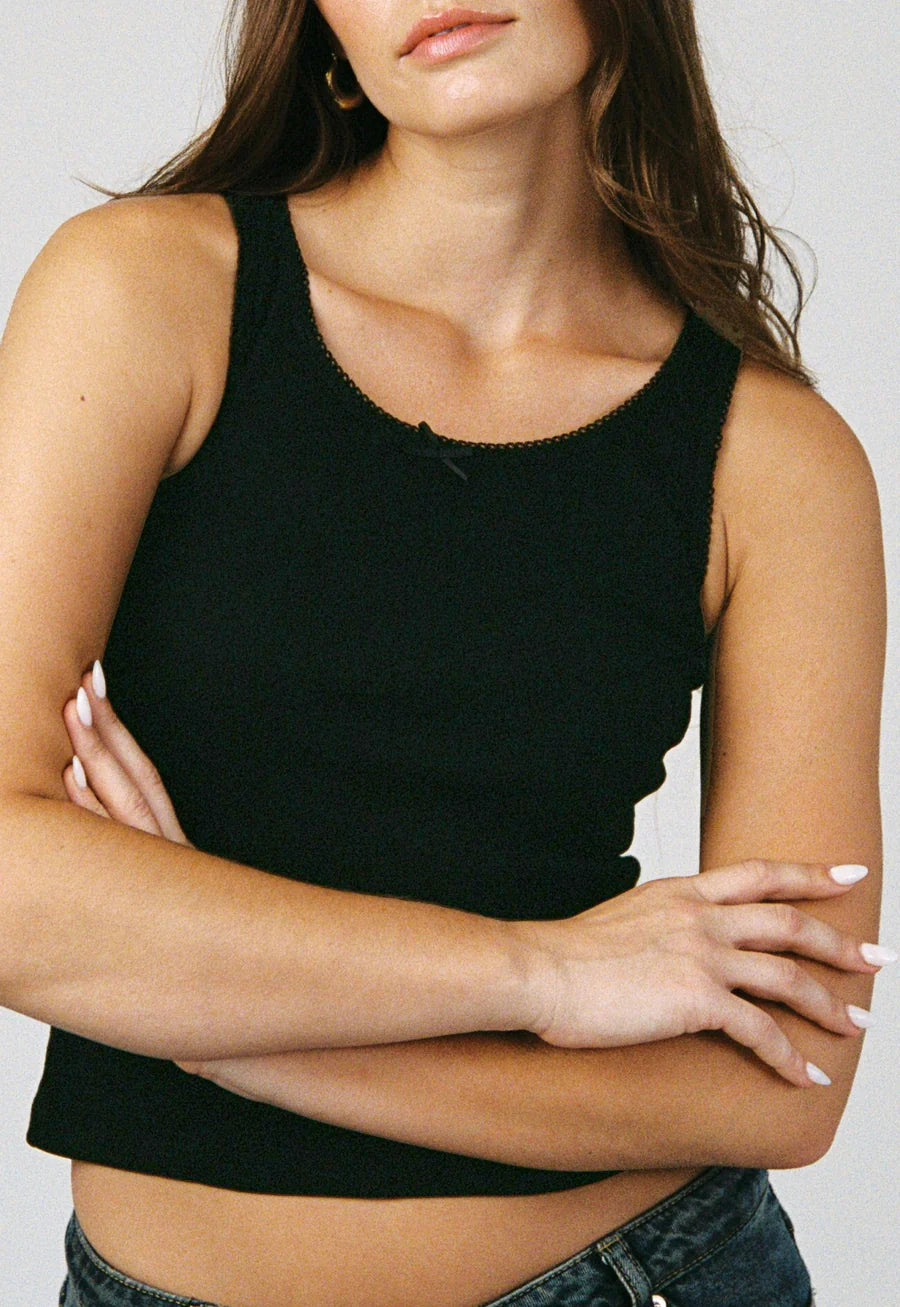 Women's rib knit tank top