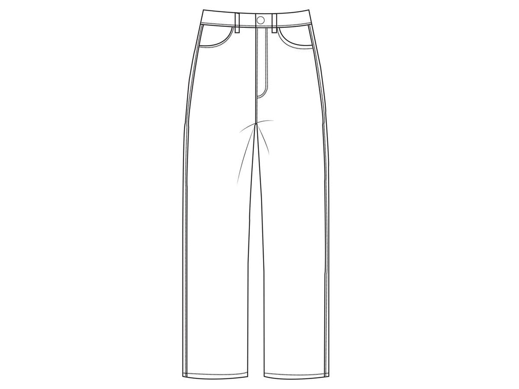 Womens straight leg curvy denim jean